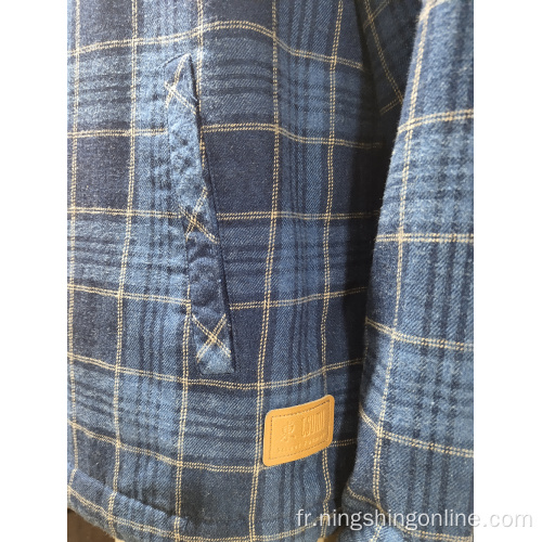 Vestes d&#39;hiver tissés pour hommes plaid